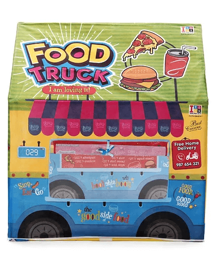 Play House Tent Food Truck Theme - Multicolor