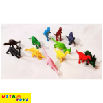 Happy Animal World Dinosaur Set Pack of 12 (Multicolor)