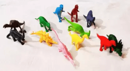 Happy Animal World Dinosaur Set Pack of 12 (Multicolor)