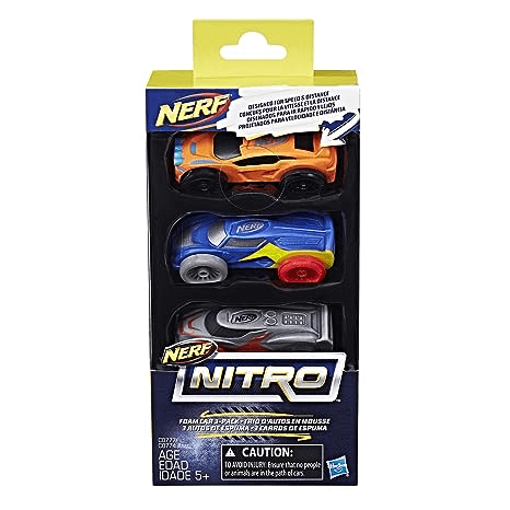 Hasbro Nerf Nitro Foam Car 3-Pack