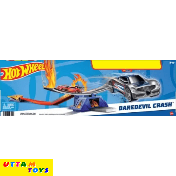 Hot Wheels Daredevil Crash Trackset (Multicolor)