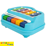 Kirat 2 in 1 Small Piano Xylophone Musical Toy - Multicolors