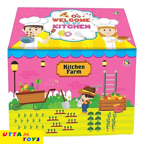 Welcome to My Kitchen Jumbo Size Water Proof Kitchen Kids Play Tent House