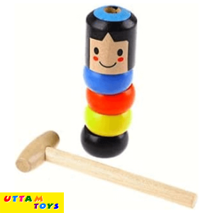 Uttam Toys Wooden Magic Toy Little Wooden Man