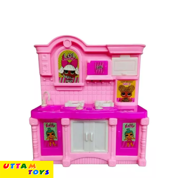 Maria's kitchen set with barbie