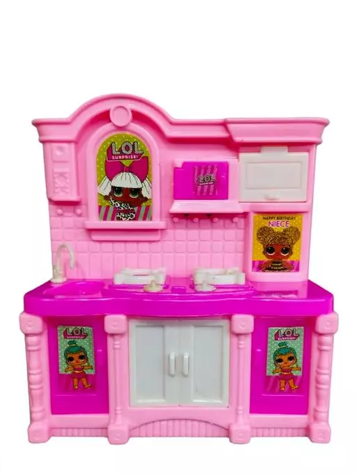 Maria's kitchen set with barbie