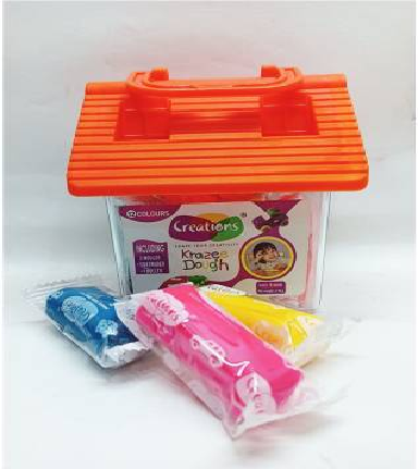 Creations House Pack 12 Clay Shades (18g Each), 2 Molds, 1 Extruder, 1 Roller - Multicolor