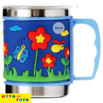 Prezzie Villa Stainless Steel Coffee Mug - Multicolour- 350 ml