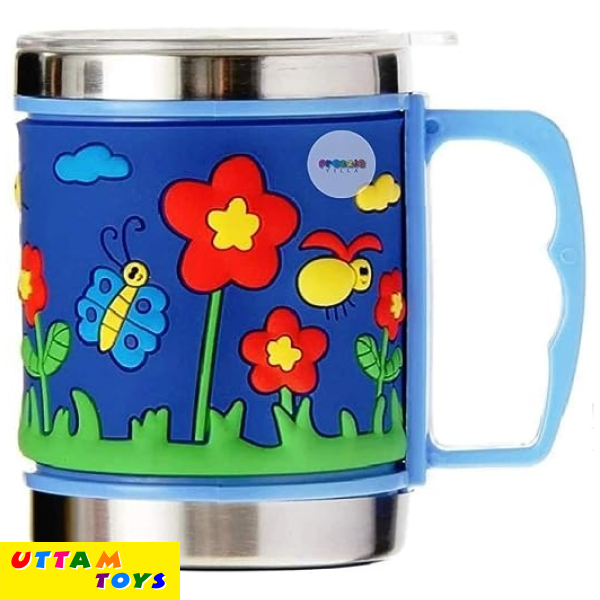 Prezzie Villa Stainless Steel Coffee Mug - Multicolour- 350 ml