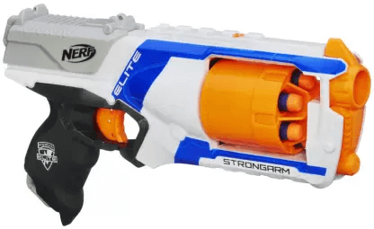 Nerf Elite Strongarm Toy Blaster with Rotating Barrel,Slam Fire, Incl. 20 Darts, Guns & Darts (Multicolor)