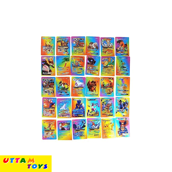 Uttam Toys Rainbow Foil Cards Pokermen Deck Box ( 1 Pcs - 10 Card)