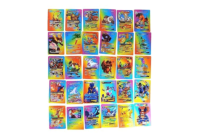 Uttam Toys Rainbow Foil Cards Pokermen Deck Box ( 1 Pcs - 10 Card)