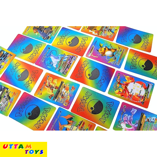 Uttam Toys Rainbow Foil Cards Pokermen Deck Box ( 1 Pcs - 10 Card)