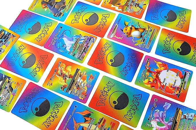 Uttam Toys Rainbow Foil Cards Pokermen Deck Box ( 1 Pcs - 10 Card)