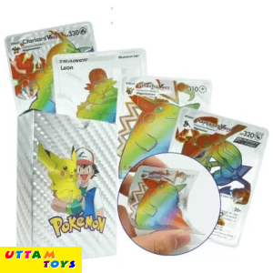 Uttam Toys Pokemon Silver Foil Card - (1 Box -15 Pcs -10 Card)