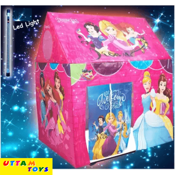 Princess Theme LED Light Big Size Tent House for Girls (Pink)