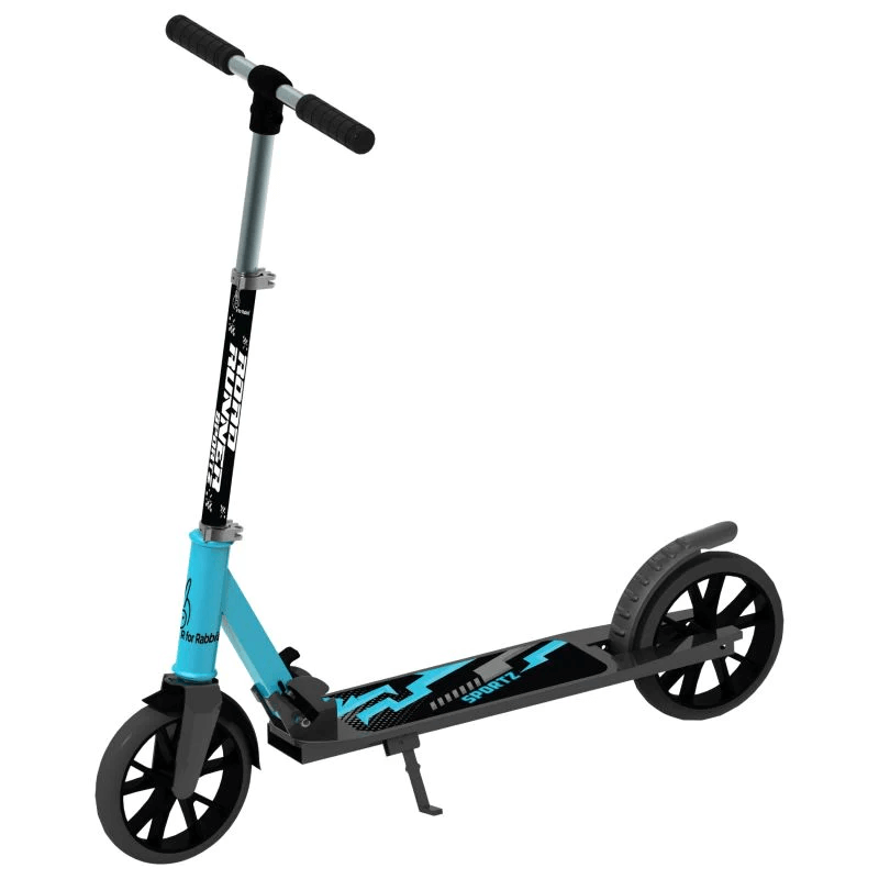 R For Rabbit Road Runner Sportz Scooter - 3 Level Height Adjustment, Easy Fold, Wide Base & Stand