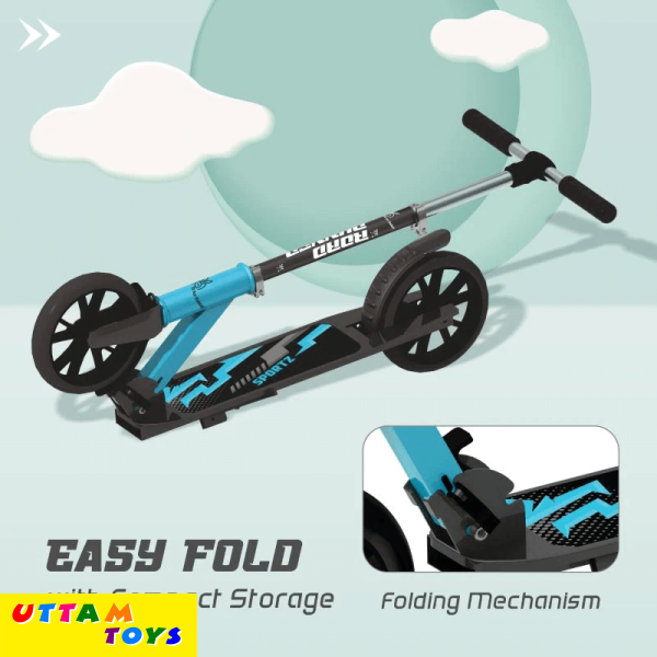 R For Rabbit Road Runner Sportz Scooter - 3 Level Height Adjustment, Easy Fold, Wide Base & Stand