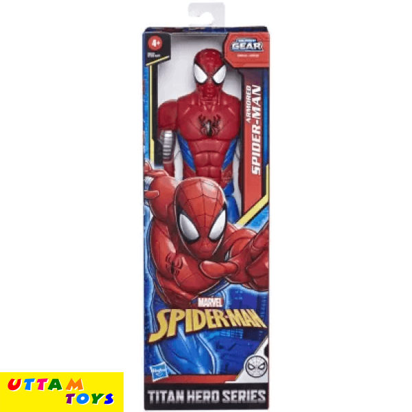 Hasbro Marvel Spider-Man Titan Hero Series Web Warriors Armoured Spider-Man (Multicolor)