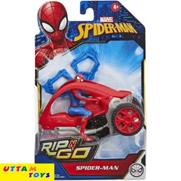 Hasbro Marvel Spider-Man Stunt Vehicle 6-Inch-Scale Super Hero Action Figure And Vehicle Toy