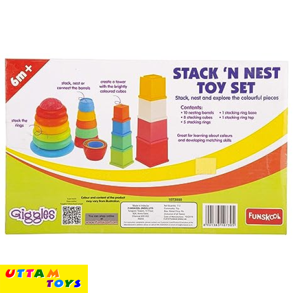 Funskool Giggles Stack N Nest Toy Set