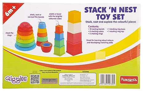 Funskool Giggles Stack N Nest Toy Set