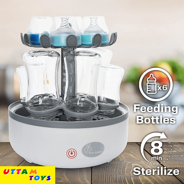 R for Rabbit i Bot Bottle Sterilizer Electric (Multi- 6 Bottles Container)