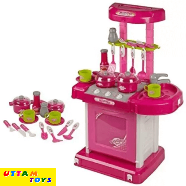 ToyBoy Kitchen Set With Plateform Light & Music