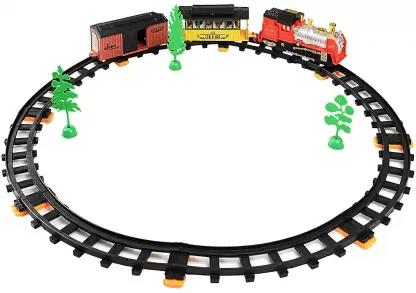 Train World Toy Train with Flash Lights and Music - 27 Piece Set