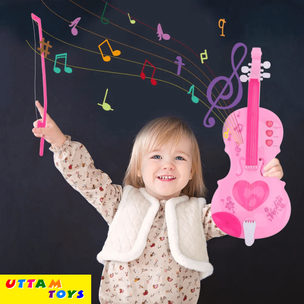 Uttam Toys Music Violin - Pink