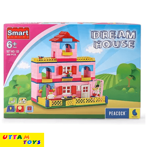 Peacock Smart Blocks Dream House Construction Set Multicolour - 360 Pieces