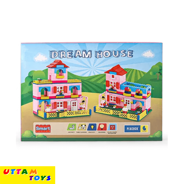 Peacock Smart Blocks Dream House Construction Set Multicolour - 360 Pieces