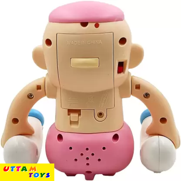 Uttam Toys Electric Voice Controlled Tumbling Baby with Feeding Bottles Creative Rolling Toy - Multi Color