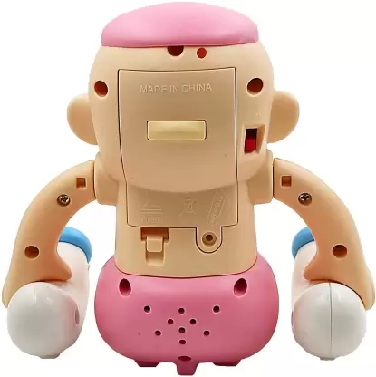 Uttam Toys Electric Voice Controlled Tumbling Baby with Feeding Bottles Creative Rolling Toy - Multi Color