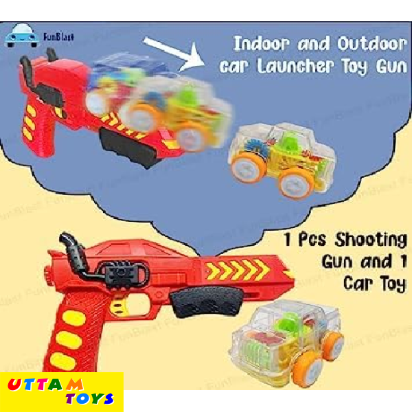 Transparent Gear Car Launcher Gun