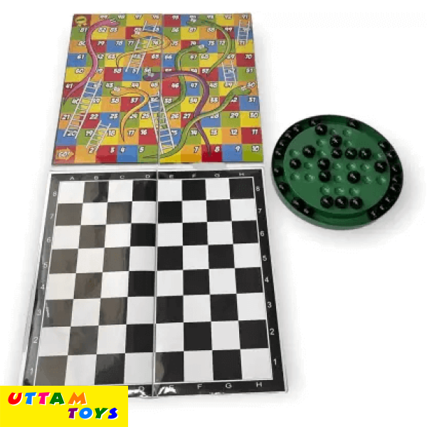 Ajanta Games Happy Hours 5 in 1 Classic games Party & Fun Games Board Game