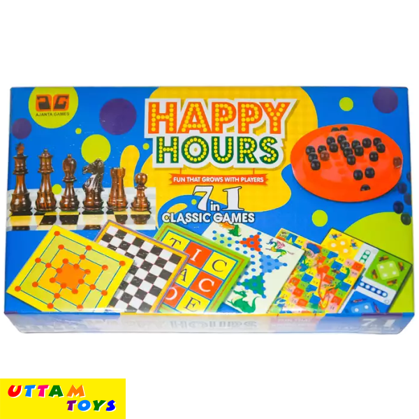 Ajanta Games Happy Hours 7 in1 Board Game