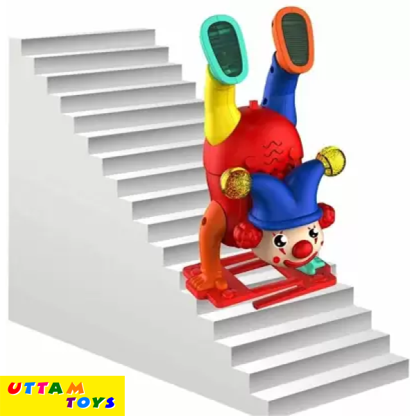 Uttam Toys Upside Down Clown Toy with Lights and Sound Crazy Circus Handstand Walking Joker Toys