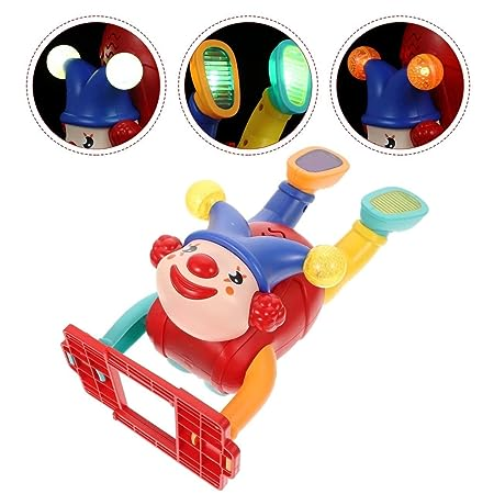 Uttam Toys Upside Down Clown Toy with Lights and Sound Crazy Circus Handstand Walking Joker Toys