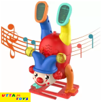 Uttam Toys Upside Down Clown Toy with Lights and Sound Crazy Circus Handstand Walking Joker Toys