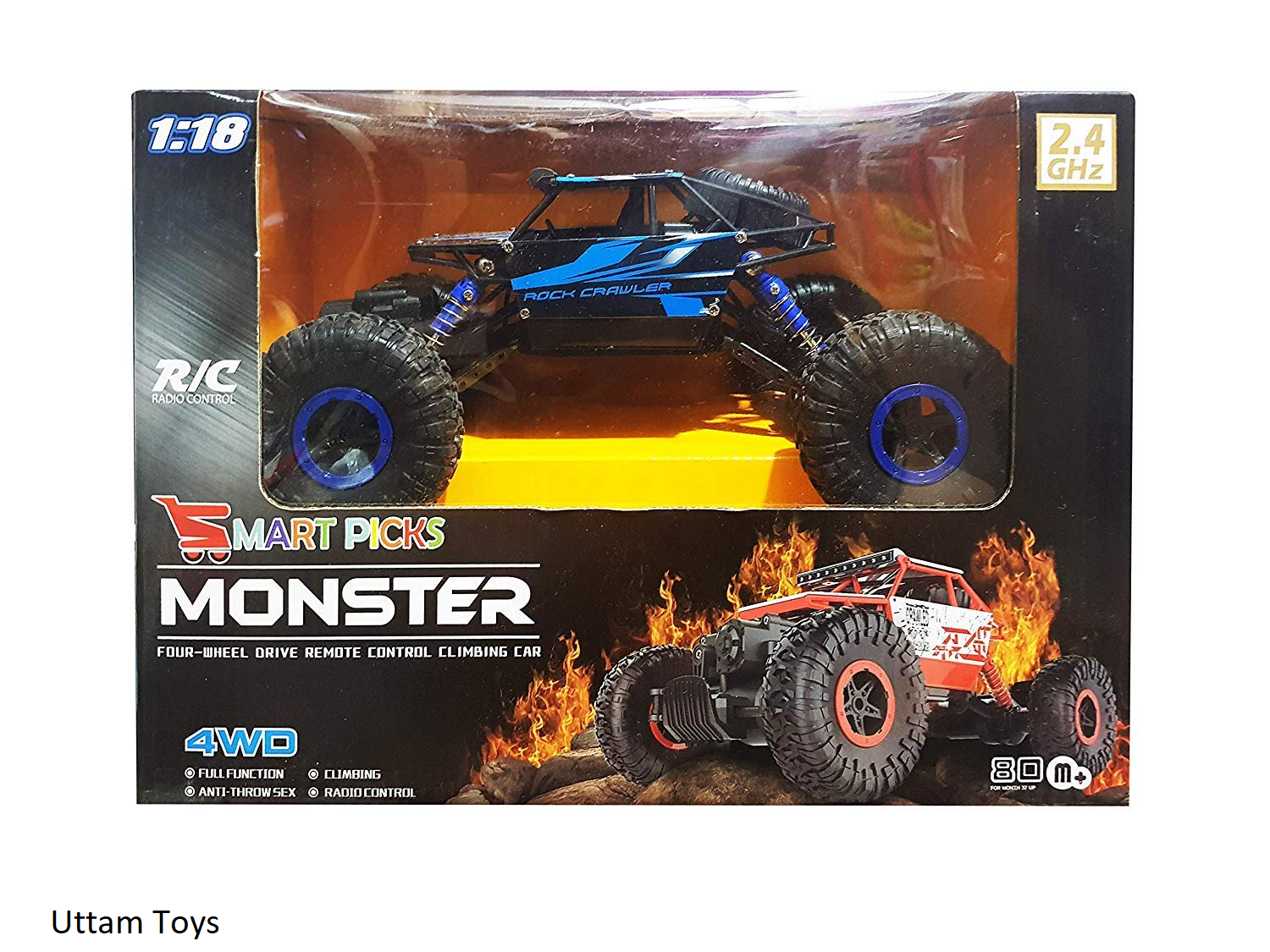 rc monster remote car