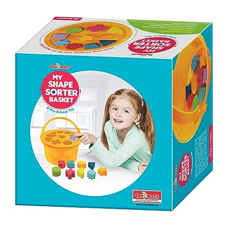 Toymate My Shape Sorter Basket- A Pre School Toy with 10 Shapes & Colours