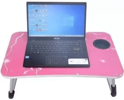 Uttam Toys Wood Portable Study & Laptop Table pink folwer Portable Table