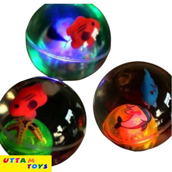 Uttam Toys Flashing Fish Glitter Ball For Kids