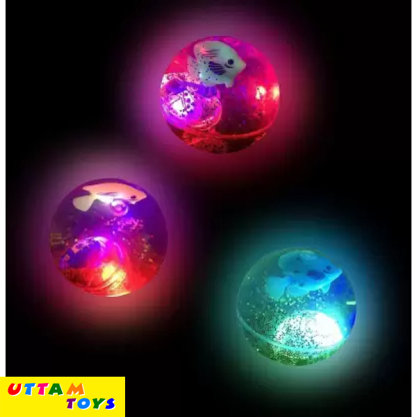 Uttam Toys Flashing Fish Glitter Ball For Kids