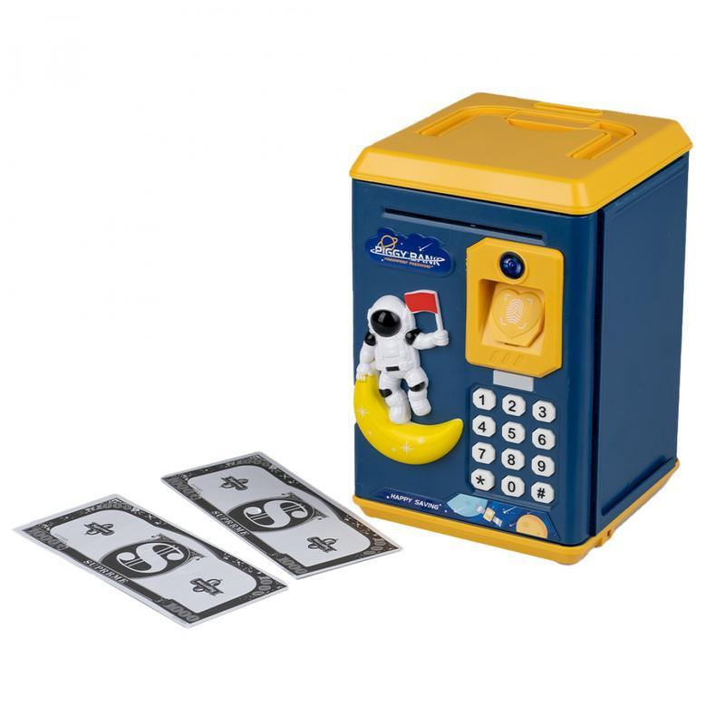 Electric Money Deposite Machine - Password + Fingerpress Piggy Bank