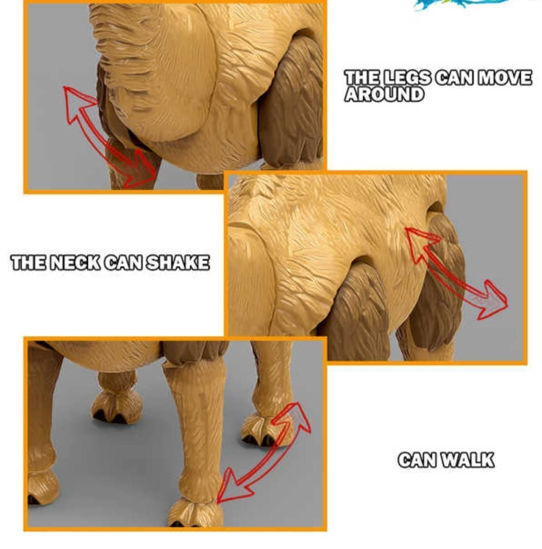 Sound Animal Toy Walking Animal with Battery Operated for You Kids (Multicolour) (Camel)