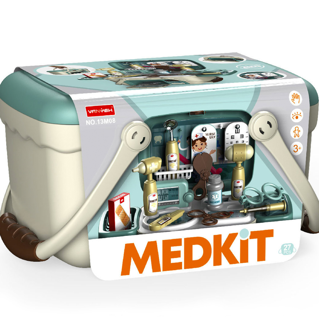 Medical Basket Playhouse Pretend Toy Simulation Kids Hospital Medical Medkit