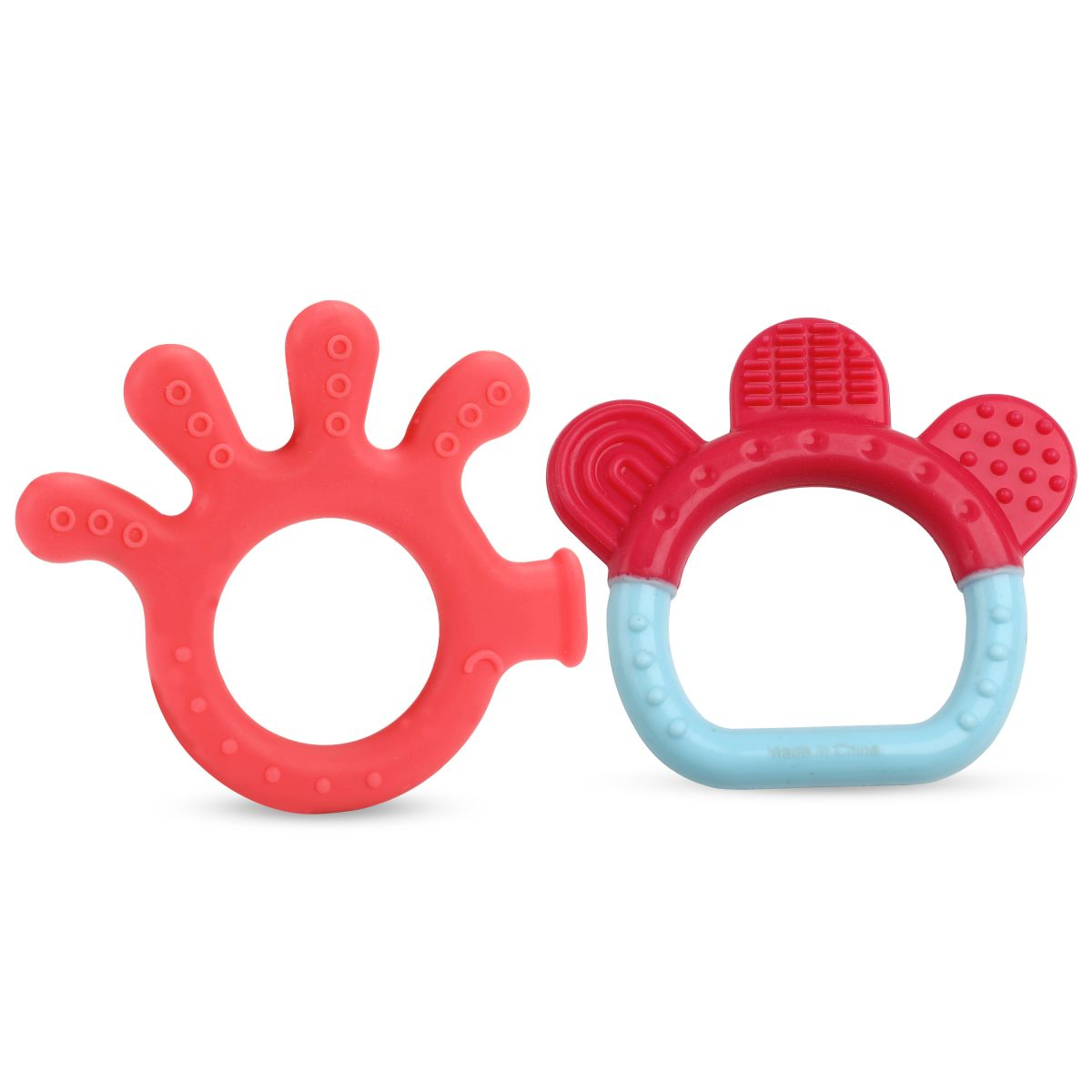 LuvLap Baby Silicone Teether for teething gums, Finger & Ring