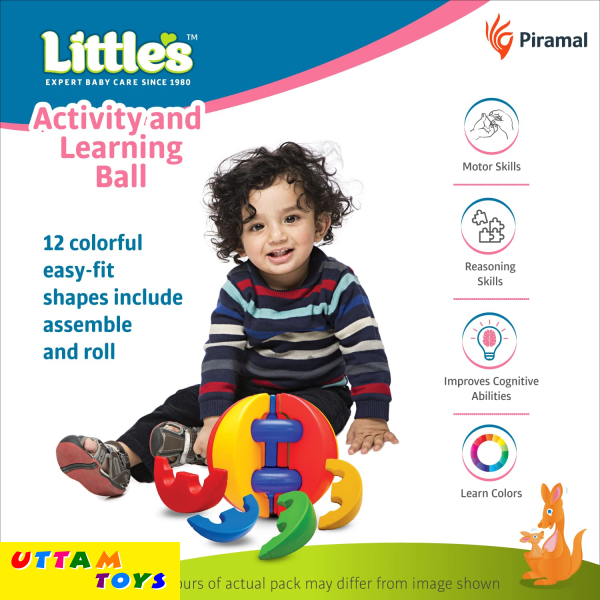 Little's Activity and Learning Ball I Learning Activity Toy I Multicolour I Infant And Preschool Toys